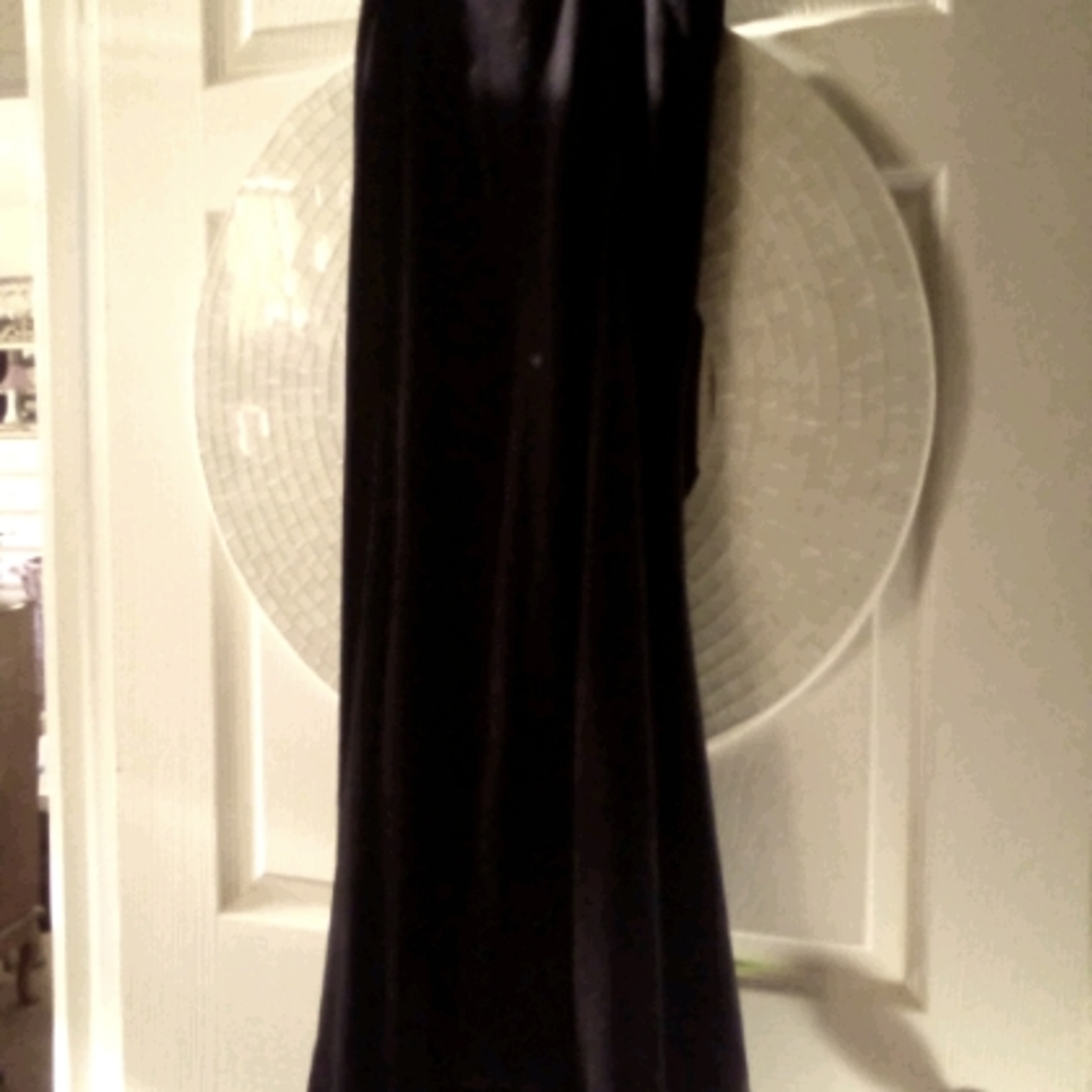 Stevie Nicks black Velvet curvy skirt - Picture 1 of 3